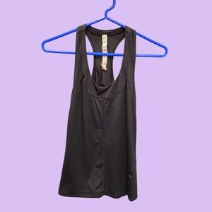 Lululemon black fitted racerback tank